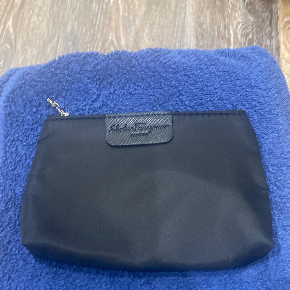 Salvatore Ferragamo make up bag.